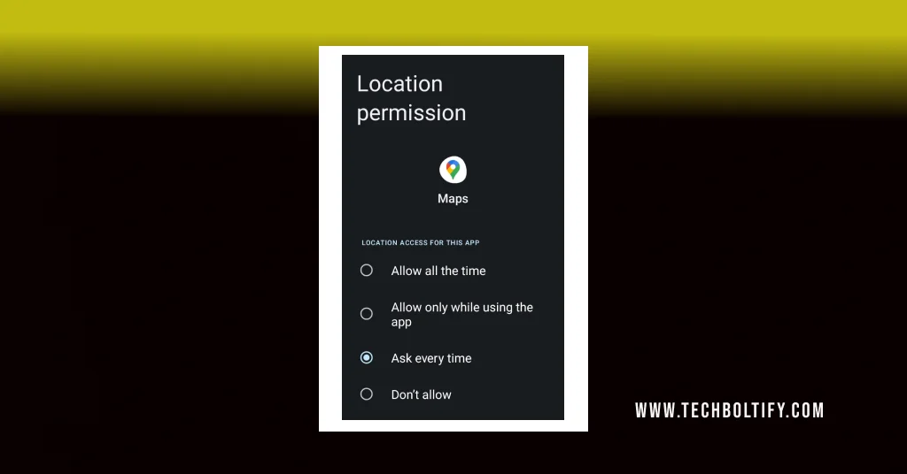 Keystring Location Permission