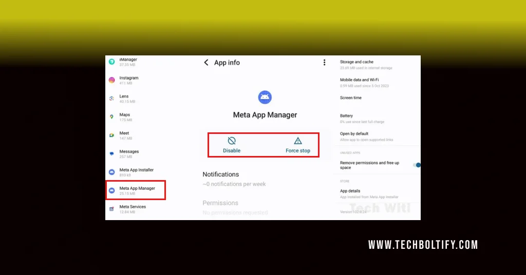 How to Disable the Meta App