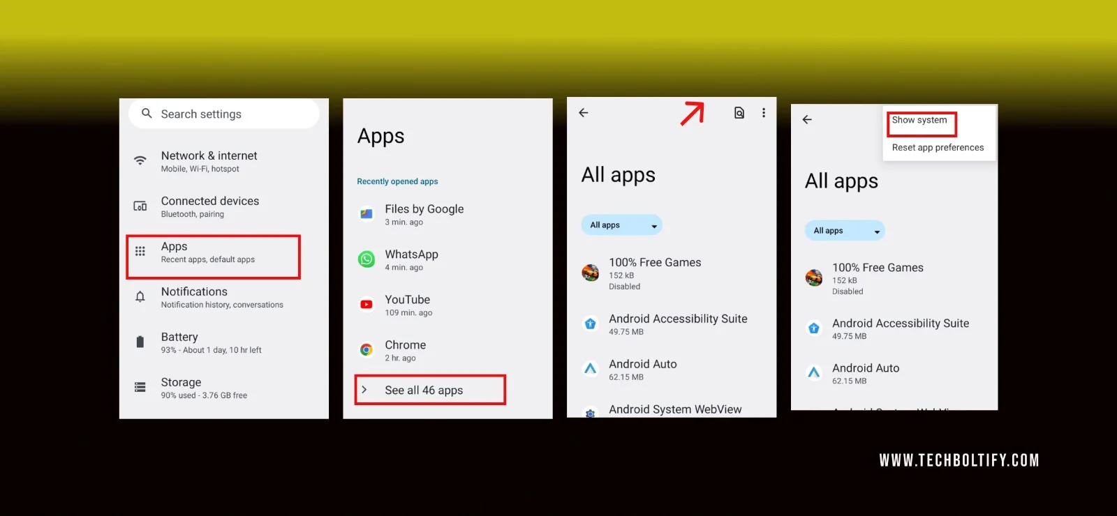 steps to remove LPPe service App from your android device