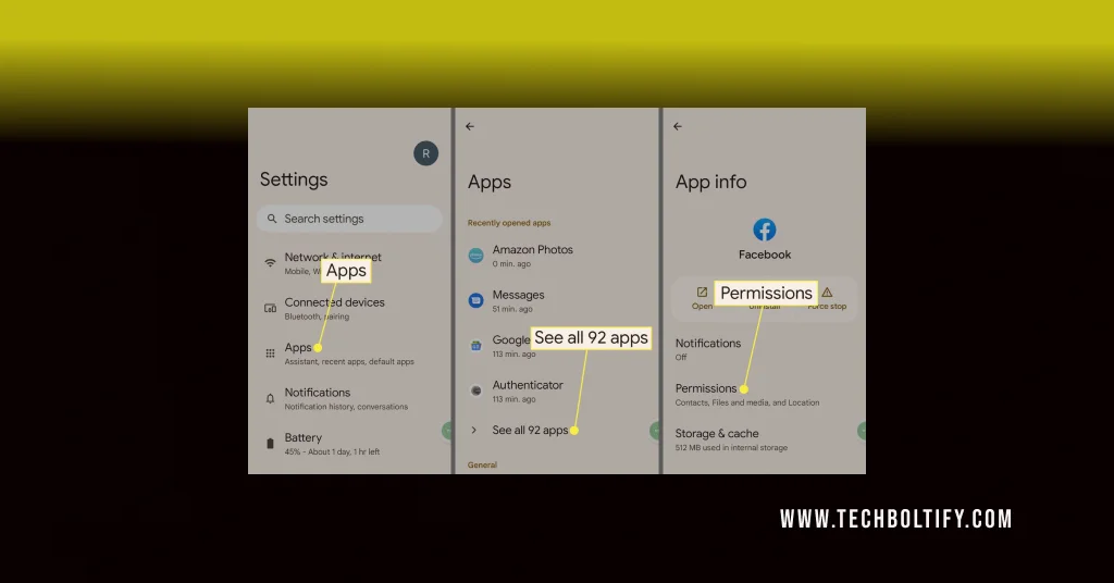 App Permission Setting on Android Phones