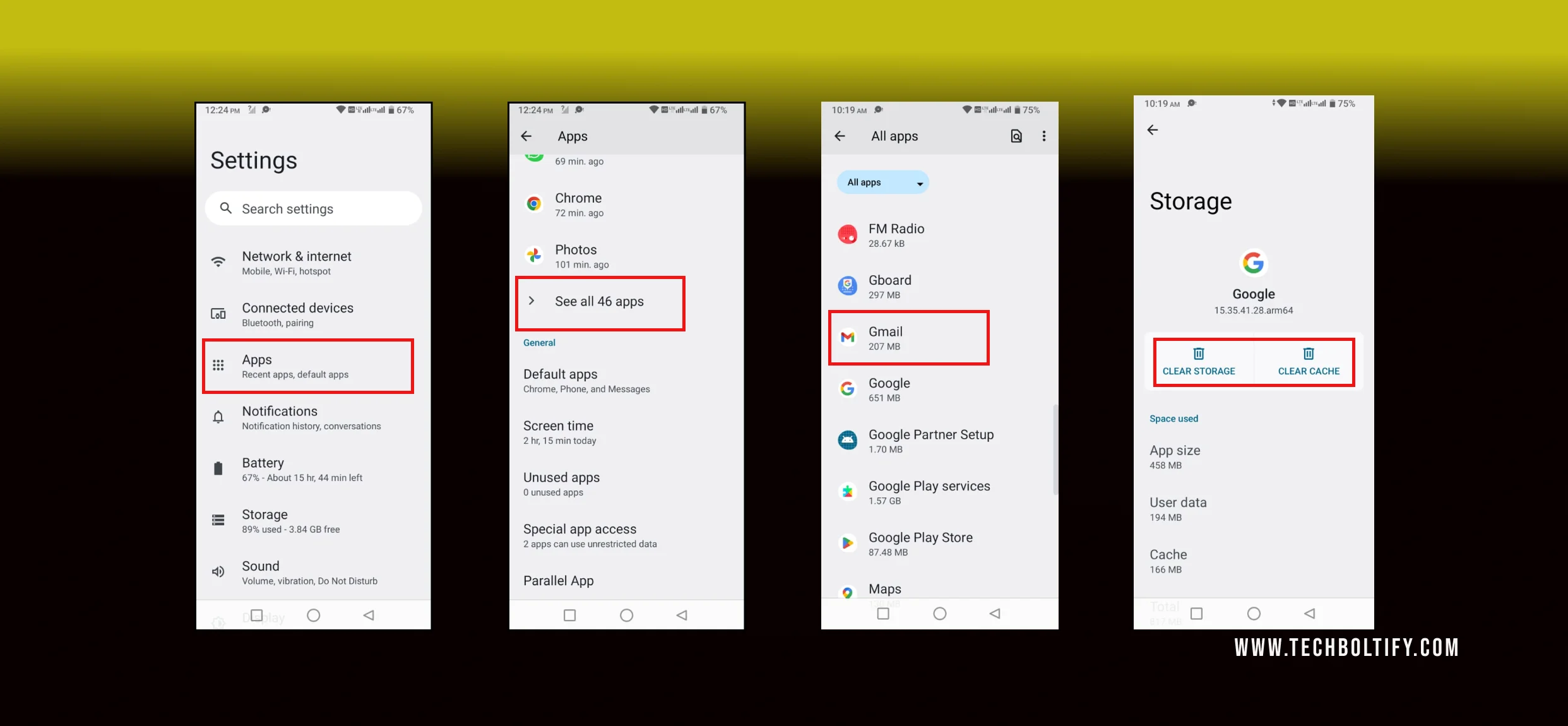 Clear The Cache In The Google App