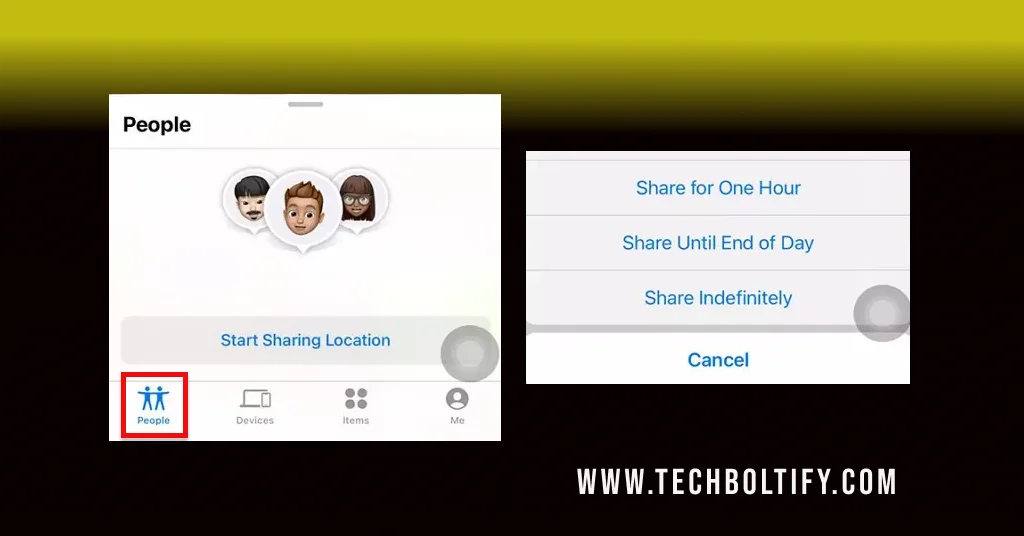 How to Share Live Location with Find My