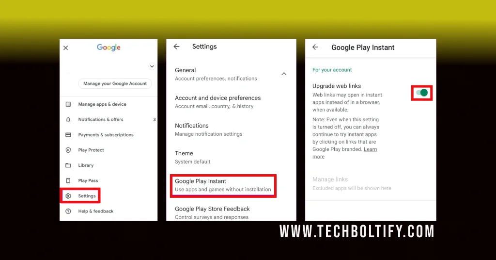 Stop Instant Apps from Loading Links