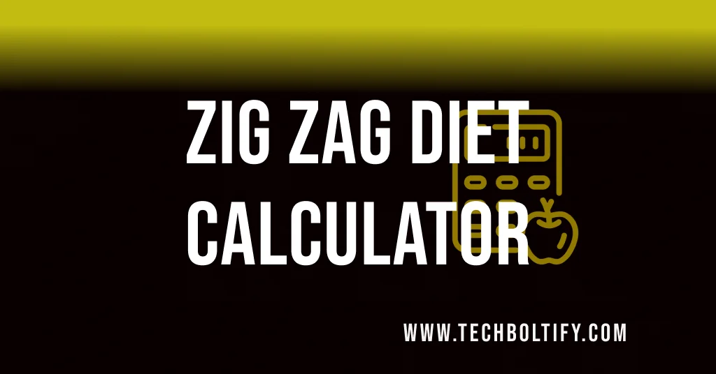 Zig Zag Diet Calculator